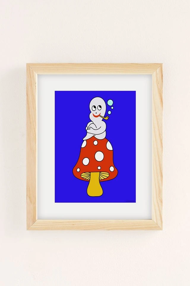 Flash Sale π Magic Society Ghostie Art Print Natural Wood Frame π - Image 2