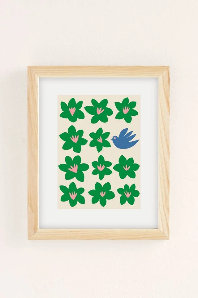 Best reviews of π Atelier J Blossom Bird Art Print Natural Wood Frame βοΈ - Image 2