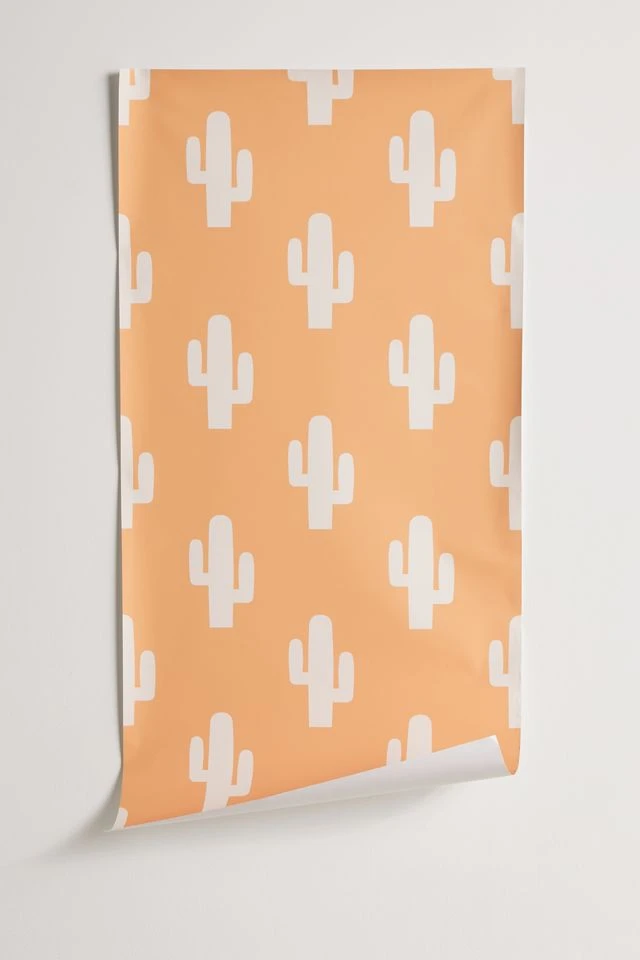 Brand new 𧨠Lyman Creative Co. Orange Cactus Removable Wallpaper Orange π - Image 3