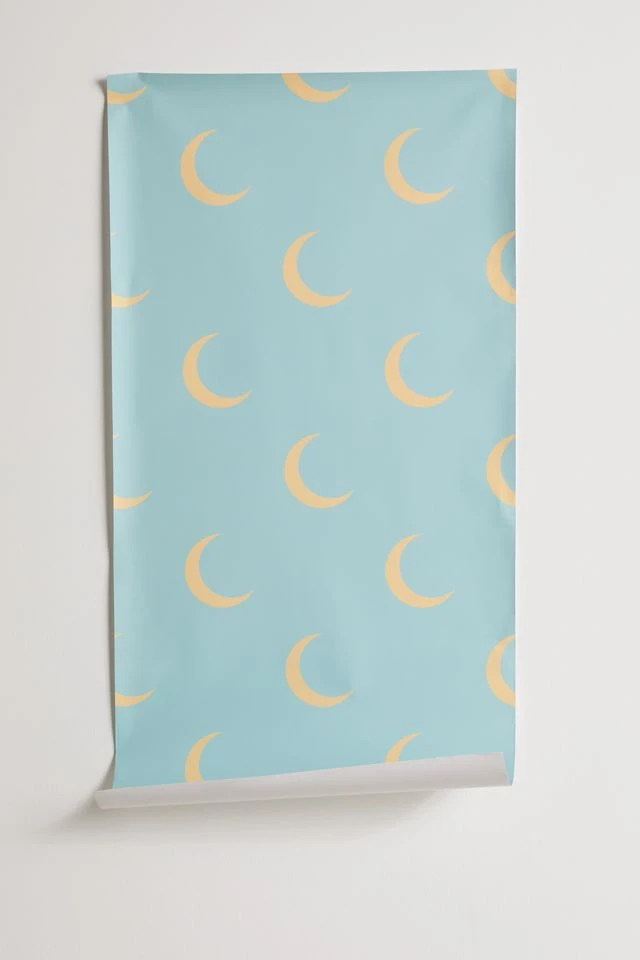 Cheapest β€οΈ Lyman Creative Co. Crescent Moon Sky Removable Wallpaper Blue π - Image 3