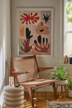 New π Little Dean Abstract Shape Collage Art Print White Wood Frame β€οΈ