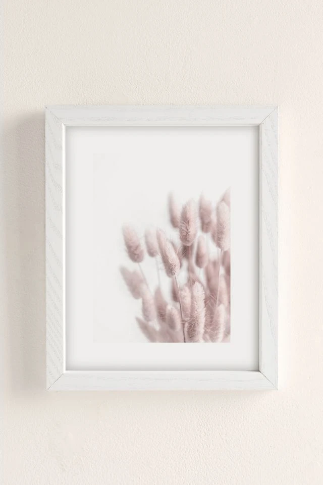 Promo π Christina Lynn Williams Pink Bunny Tails Art Print White Wood Frame β - Image 2