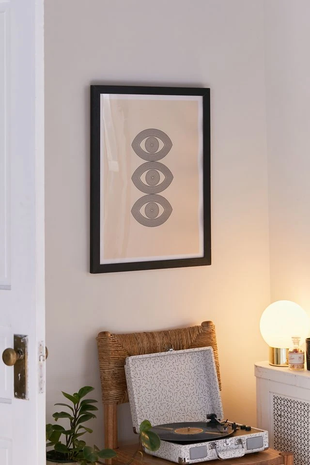 Buy π₯ Forgetme Abstraction Eye Line Pop Art Art Print Black Wood Frame π