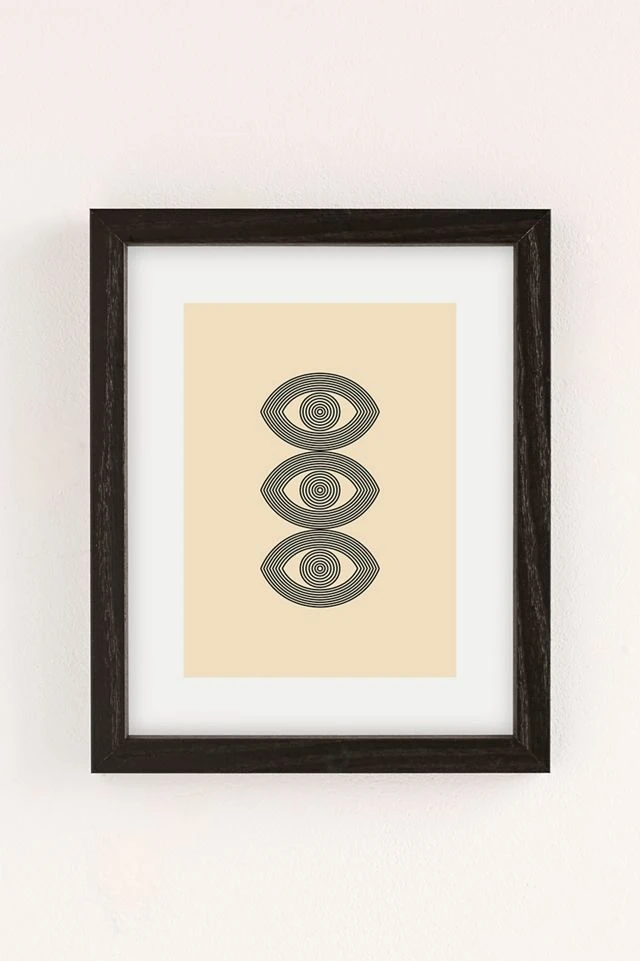 Buy π₯ Forgetme Abstraction Eye Line Pop Art Art Print Black Wood Frame π - Image 2