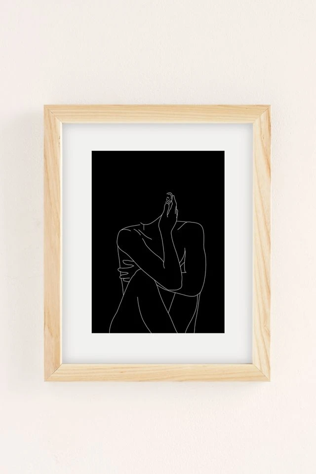 Best reviews of π€© The Colour Study Nude Figure Illustration Art Print Natural Wood Frame π - Image 2