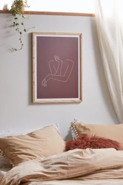 Promo π The Colour Study Crossed Arms Illustration Anna Art Print Natural Wood Frame π