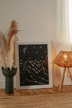 Best reviews of π Alisa Galitsyna Mountains Know The Secret II Art Print White Wood Frame β