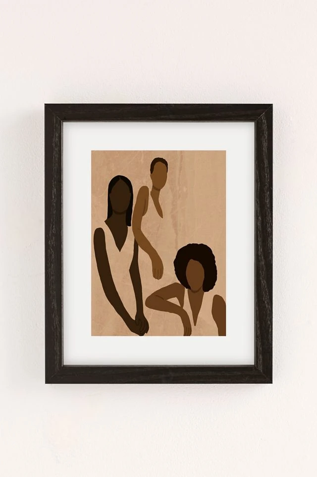 Cheapest π€© Nawaalillustrations Stronger Together Art Print Black Wood Frame β¨ - Image 2