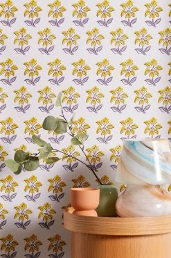 Cheap 🛒 Adrianna Removable Wallpaper Lavender 🔔