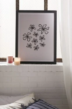 Top 10 π Alisa Galitsyna Dancing Flowers Art Print Black Wood Frame β