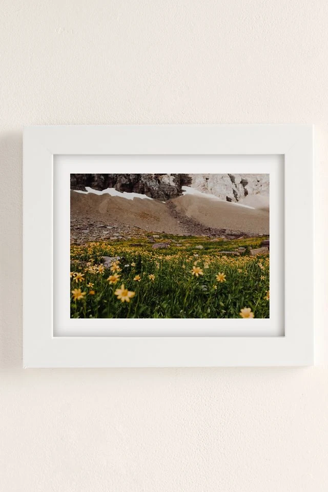 Deals π Kenna Allison Glacier Wild Flowers Art Print Modern White β¨