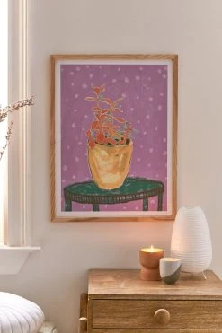 Brand new 🔔 Sewzinski Plant Study I Art Print Natural Wood Frame 💯