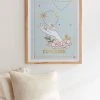 Discount ❤️ Emanuela Carratoni Zodiac Series Capricorn Art Print Natural Wood Frame 🧨