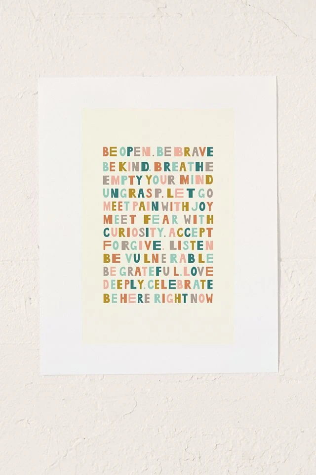 Hot Sale π Elizabeth Olwen UO Exclusive Good Intentions Art Print No Frame π―