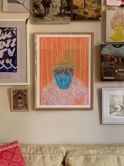 Promo π Sewzinski Plant Study II Art Print Natural Wood Frame β€οΈ