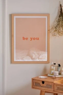 Wholesale ๐ June Journal Be You Art Print Natural Wood Frame ๐