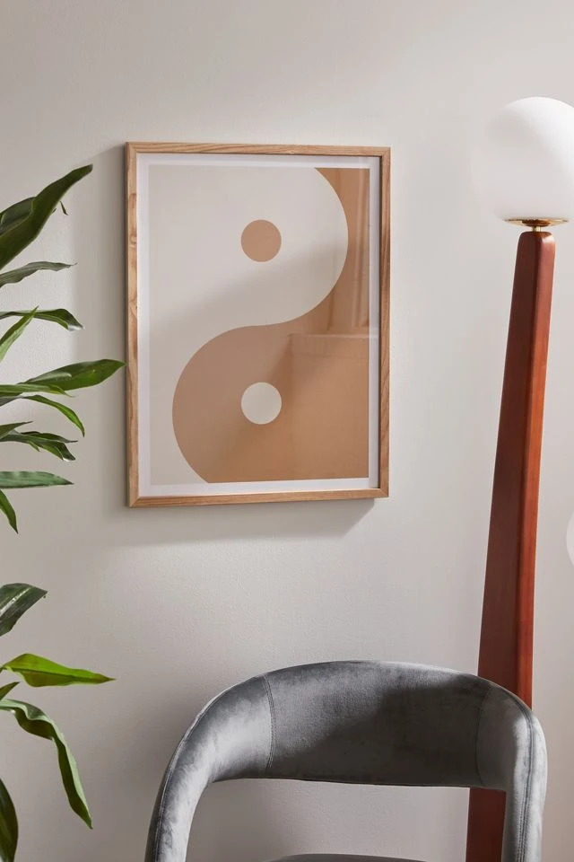 Brand new π₯ Urban Wild Studio The Moon The Sun Art Print Natural Wood Frame π