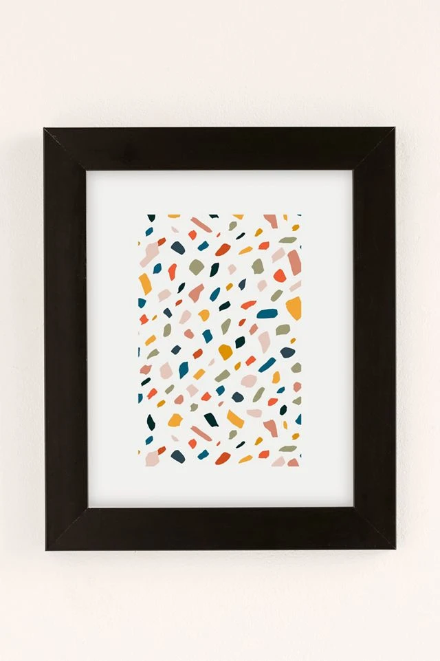Flash Sale β€οΈ 83 Oranges Terrazzo Love Art Print Black Matte Frame π - Image 2