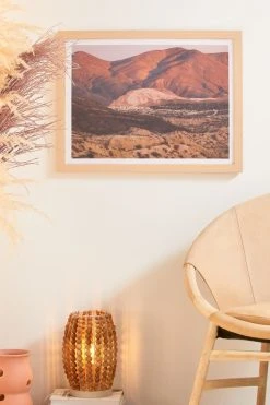 Promo π₯° Benjamin Renschen The Pinkest California Sunset Art Print Natural Wood Frame π