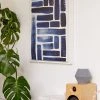 Budget 🛒 Pauline Stanley Blue Strokes Pattern Canvas Art Print White ✨