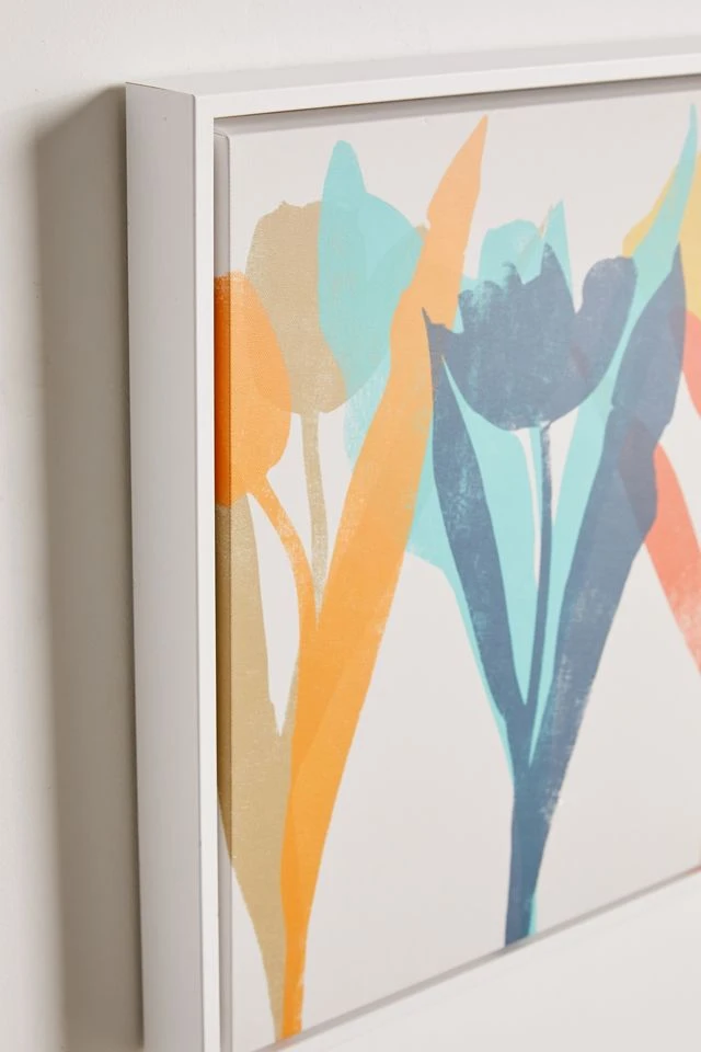 Coupon π Garima Dhawan Tulips 2G Canvas Art Print White π - Image 3