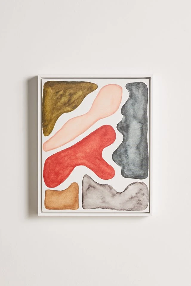 Top 10 π Pauline Stanley Blob Watercolor Canvas Art Print White π₯ - Image 2