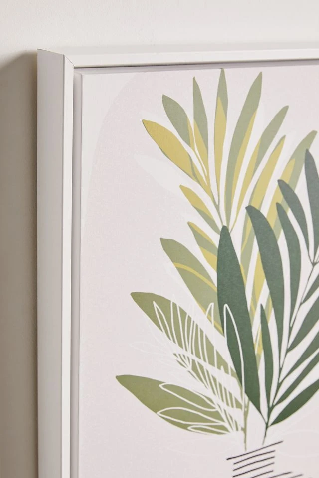 Wholesale π Moderntropical Olive Branches Contemporary B Canvas Art Print White π - Image 3