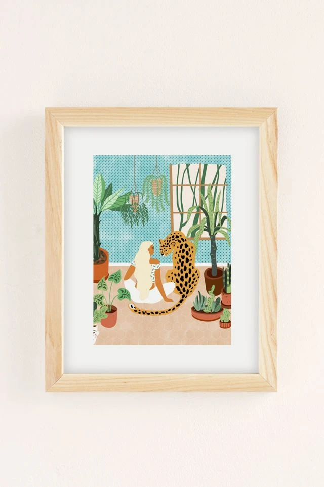 Best Sale βοΈ 83 Oranges Urban Jungle Design Art Print Natural Wood Frame π - Image 2