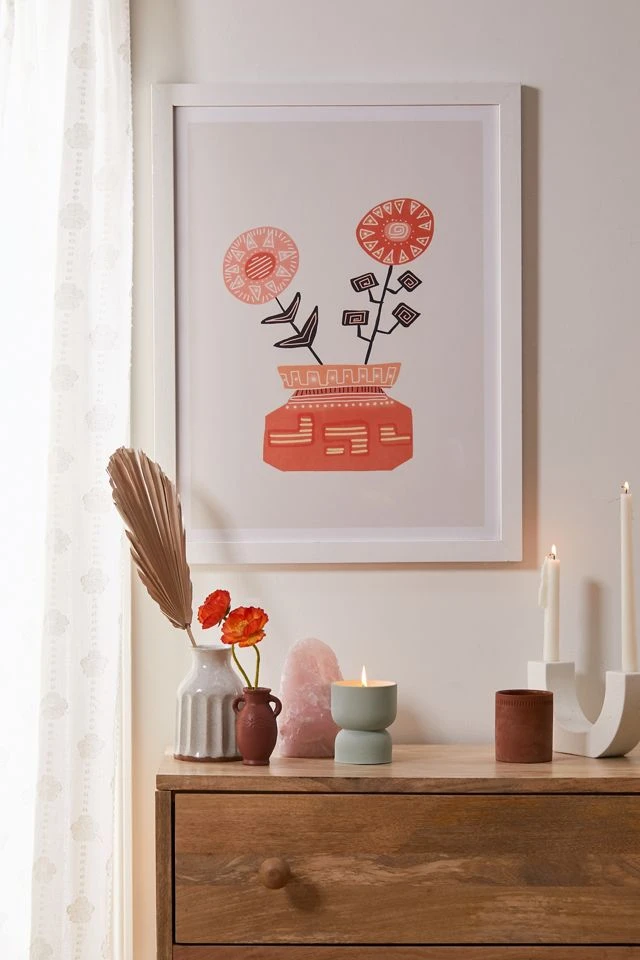 Hot Sale π Viviana Gonzalez Floral Vibes V Art Print White Matte Frame π