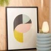 Wholesale 🔥 Metron Minimal Geometry No 1 Art Print Black Wood Frame 😀