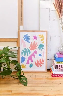 Coupon 😍 Zoe Wodarz Cut Paper Garden Art Print Natural Wood Frame 👍