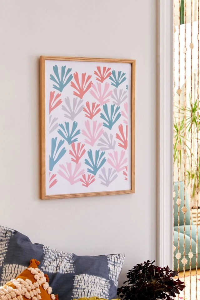 Deals β Zoe Wodarz Scattered Coral Art Print Natural Wood Frame β€οΈ