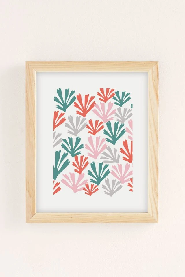 Deals β Zoe Wodarz Scattered Coral Art Print Natural Wood Frame β€οΈ - Image 2