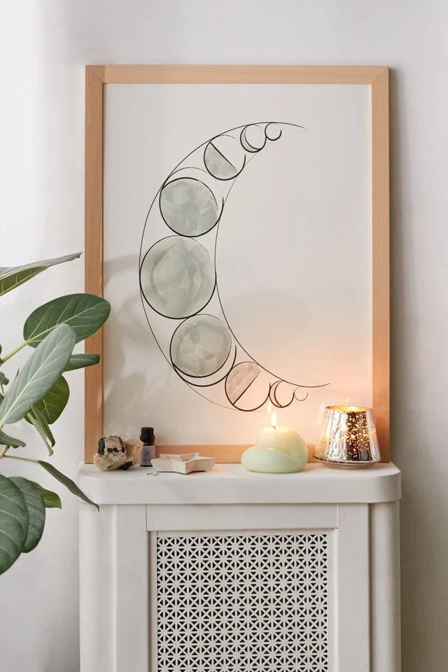 Best reviews of π Runa Creative Co The Lunar Phases Art Print Natural Wood Frame βοΈ