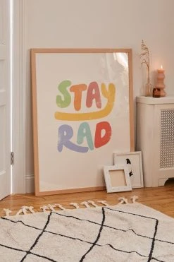 Buy 🧨 Phirst Stay Rad Colors Art Print Natural Wood Frame 🧨