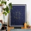 Deals ✨ Iveta Abolina Star Constellations Gemini Art Print Black Wood Frame 🔔