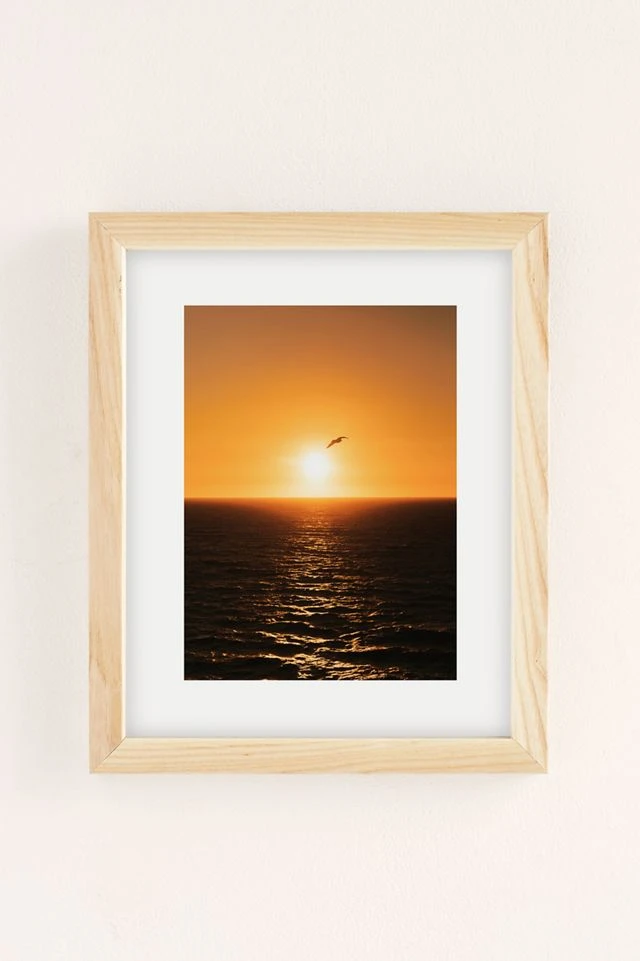 Outlet 𧨠Cooper Pattison Flying Solo Art Print Natural Wood Frame π₯ - Image 2