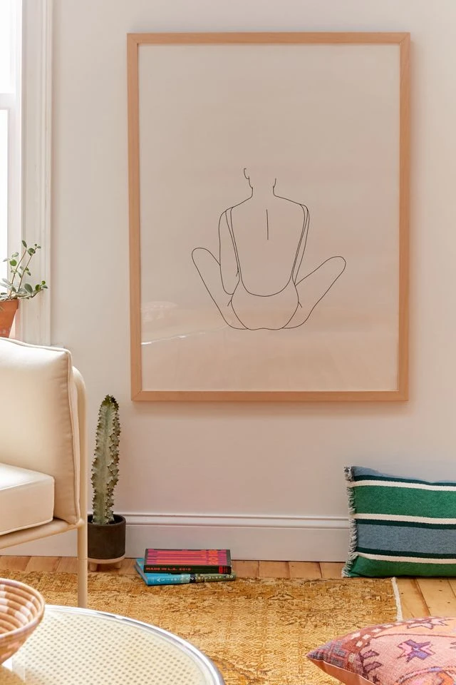 Cheapest π The Colour Study βοΈ Summer Swim Illustration Art Print Natural Wood Frame β¨