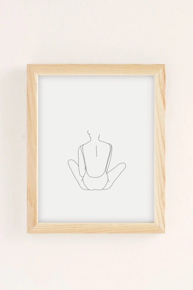 Cheapest π The Colour Study βοΈ Summer Swim Illustration Art Print Natural Wood Frame β¨ - Image 2