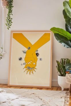 Promo ⭐ Nadja Everything Revolves Around Us Art Print Natural Wood Frame 💯