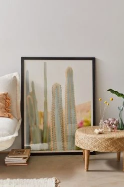 Promo π₯ Britany George Ethereal Cacti I Art Print Black Wood Frame β