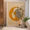 Promo 🧨 Nadja Sun And Moon Art Print White Matte Frame 😉