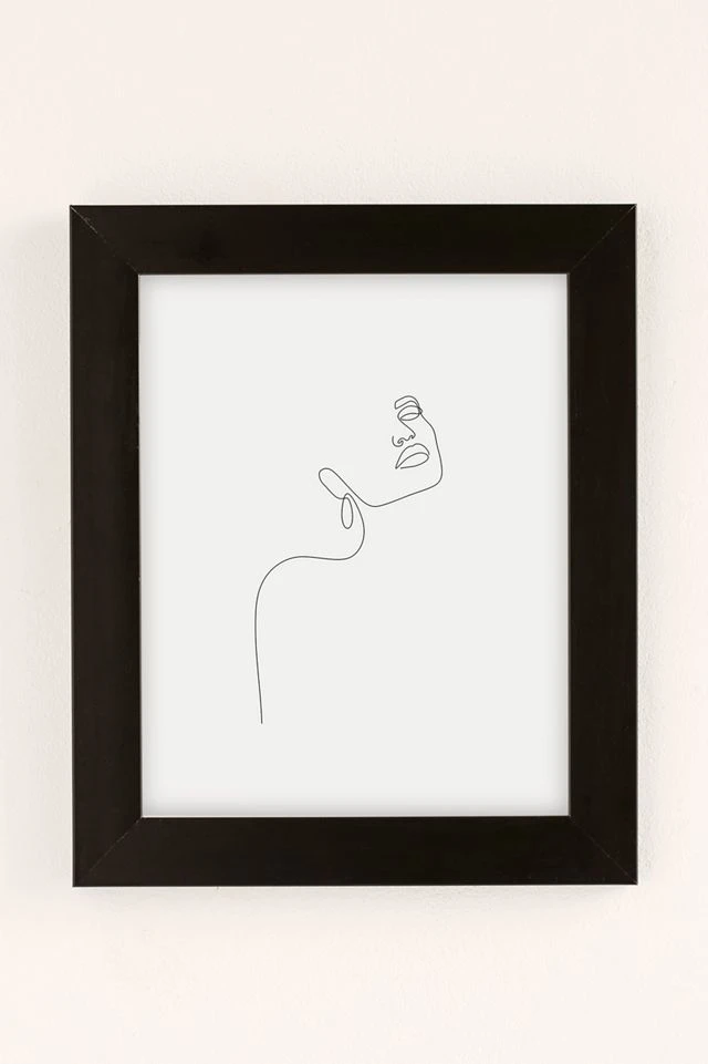 Best Pirce π Explicit Design Dreamy Girl Art Print Black Matte Frame π - Image 2