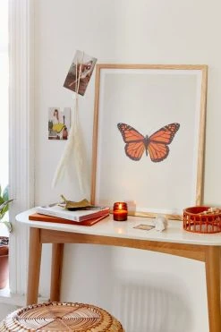 Cheap ⭐ Chelsea Victoria The Queen Butterfly Art Print Natural Wood Frame 🌟