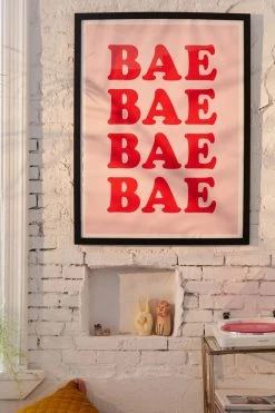 Best Pirce 👍 Crafty Lemon Bae Bae Bae Art Print Black Matte Frame ✔️