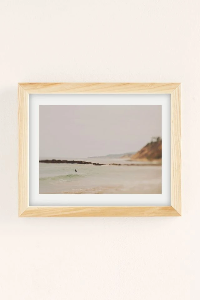 Best reviews of π Myan Soffia The Wait No. 2 Art Print Natural Wood Frame π - Image 2