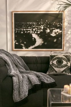 Deals ❤️ Myan Soffia L.A. Noir Art Print Natural Wood Frame 😍