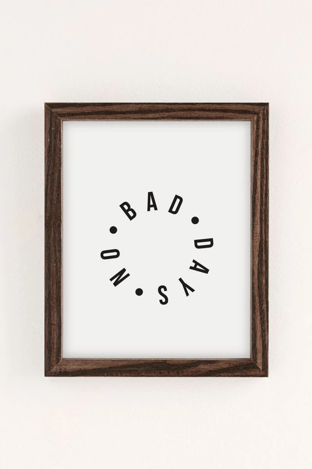 Top 10 π Honeymoon Hotel No Bad Days Art Print Walnut Wood Frame π - Image 2