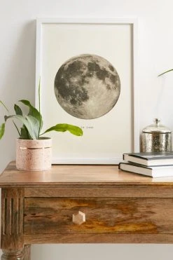 Best Sale ✔️ Merci Merci La Lune Art Print White Wood 👍