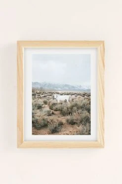 Discount ✨ Rodrigo Trevino Desert Horse Art Print Natural Wood 👍